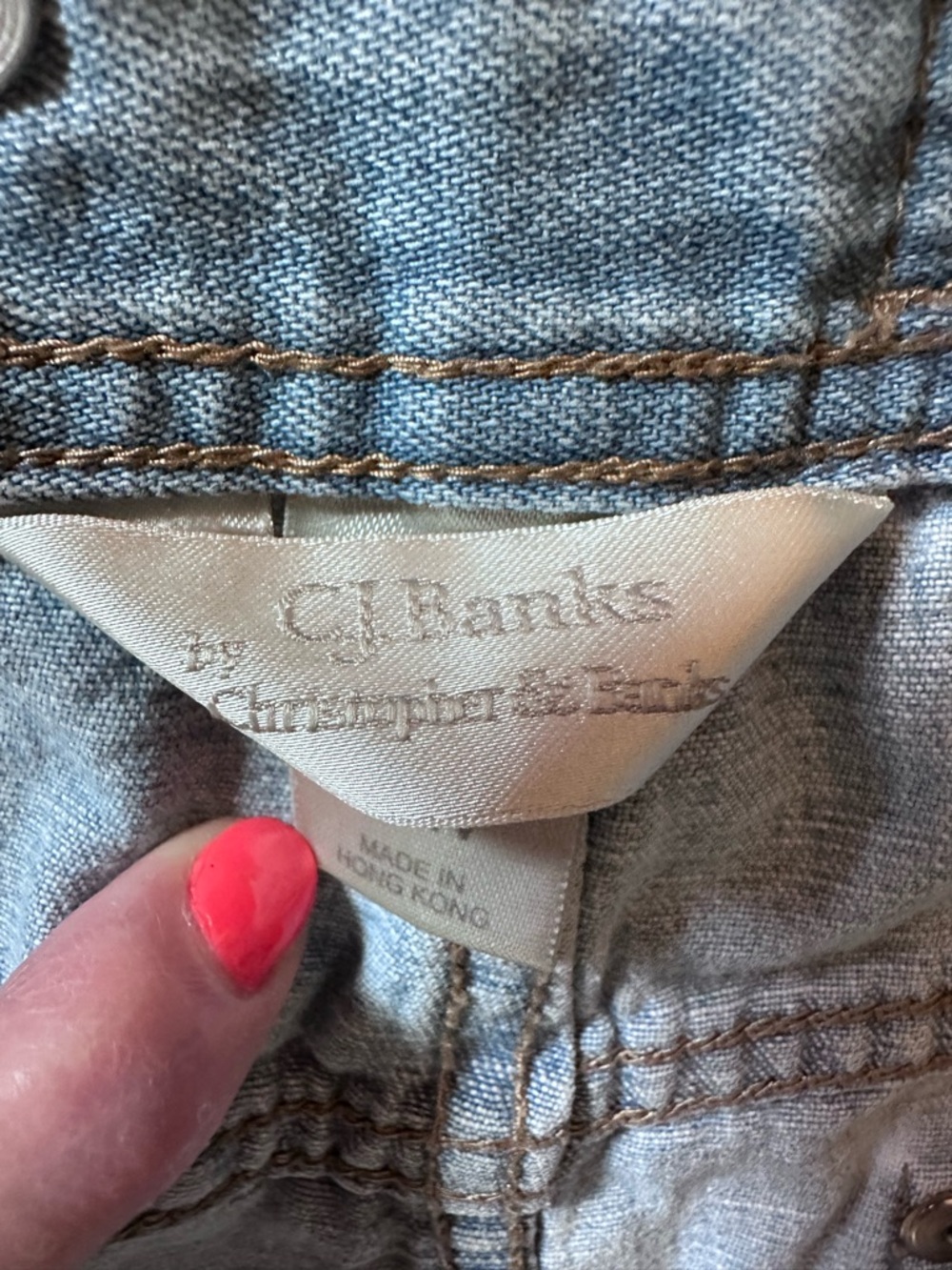 CJ Banks Light Blue Denim Cropped Jeans - Picture 7 of 10